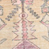 4x8 Rug For Living Room Pale Red Oriental Antique Vintage Rug, 128x248Cm