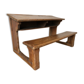 Wooden school desk