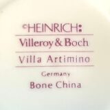 Villeroy & Boch 1960 porcelain coffee set of 6 cups and saucers