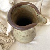 Vintage handcrafted terracotta pitcher