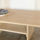 Travertine coffee table