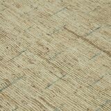 Handwoven Tribal One of a Kind 257 cm x 295 cm Beige Wool Carpet