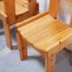 Vintage stretch dining table and 4 chairs by S. Coppola for Roche Bobois