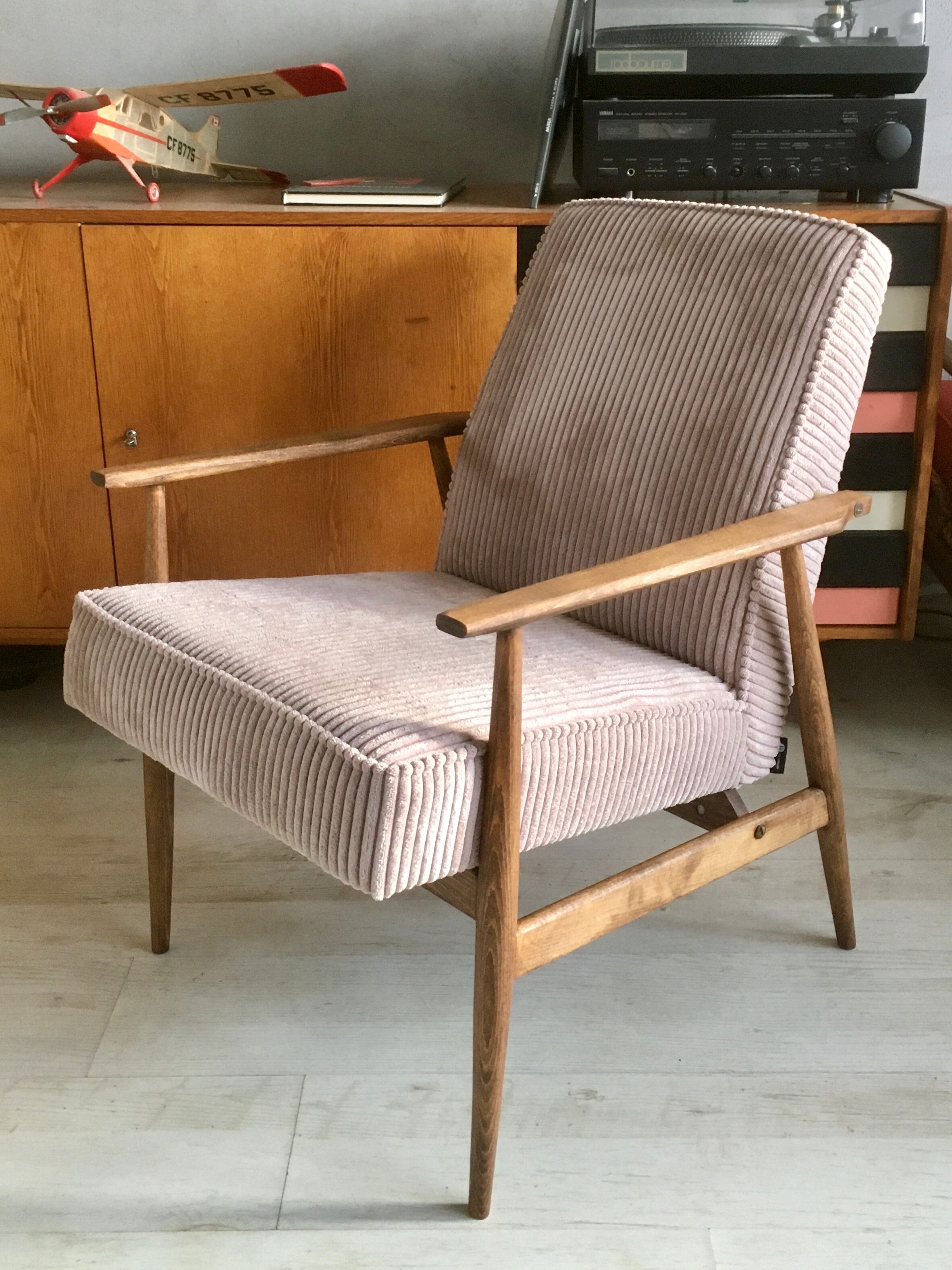 Fauteuil original vintage poli 300-190