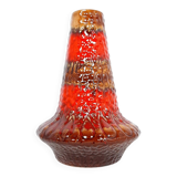 Large vintage lava ceramic vase by KIL Liboje, 1960s.