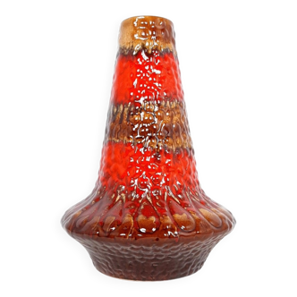 Large vintage lava ceramic vase by KIL Liboje, 1960s.