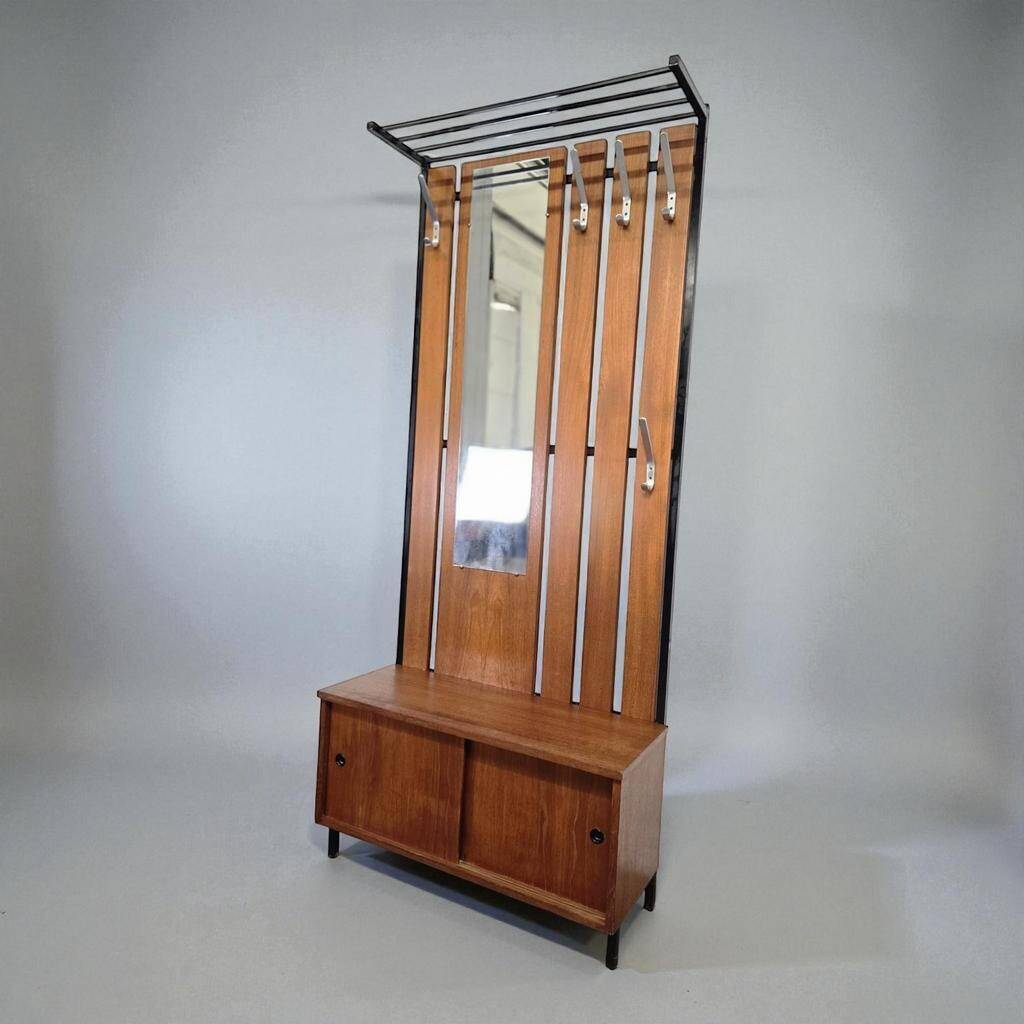 Vintage portemanteau sur pied haut / portemanteau de sol