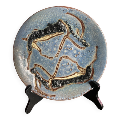 Assiette murale mid century Le Castellet