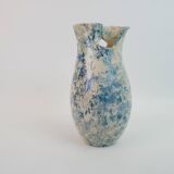 Heavy mixed earthenware vase signed under the base FC
