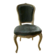 Wood and velvet chair, 19th century Louis XV style