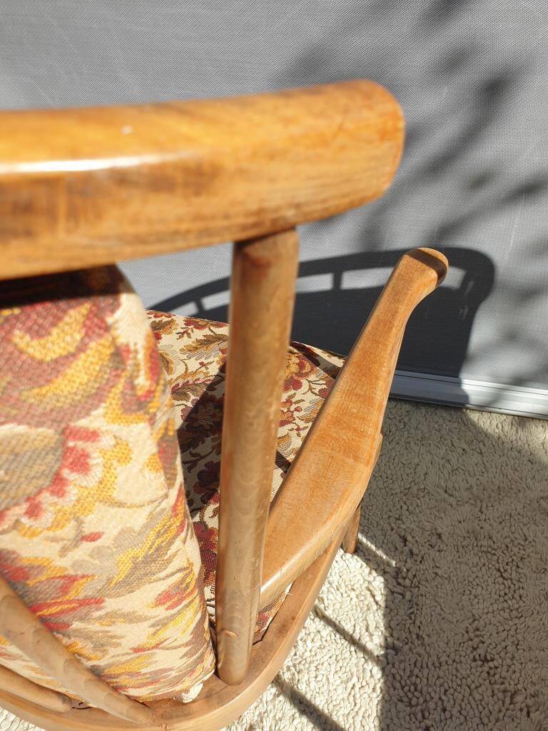Paire fauteuils éventail esprit scandinave Baumann