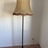 Vintage lamp with pig bladder skin shade