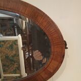 Art Deco oval mirror 75x44cm
