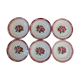 6 flat plates vintage Digoin Sarreguemines model Cibon Lot 3