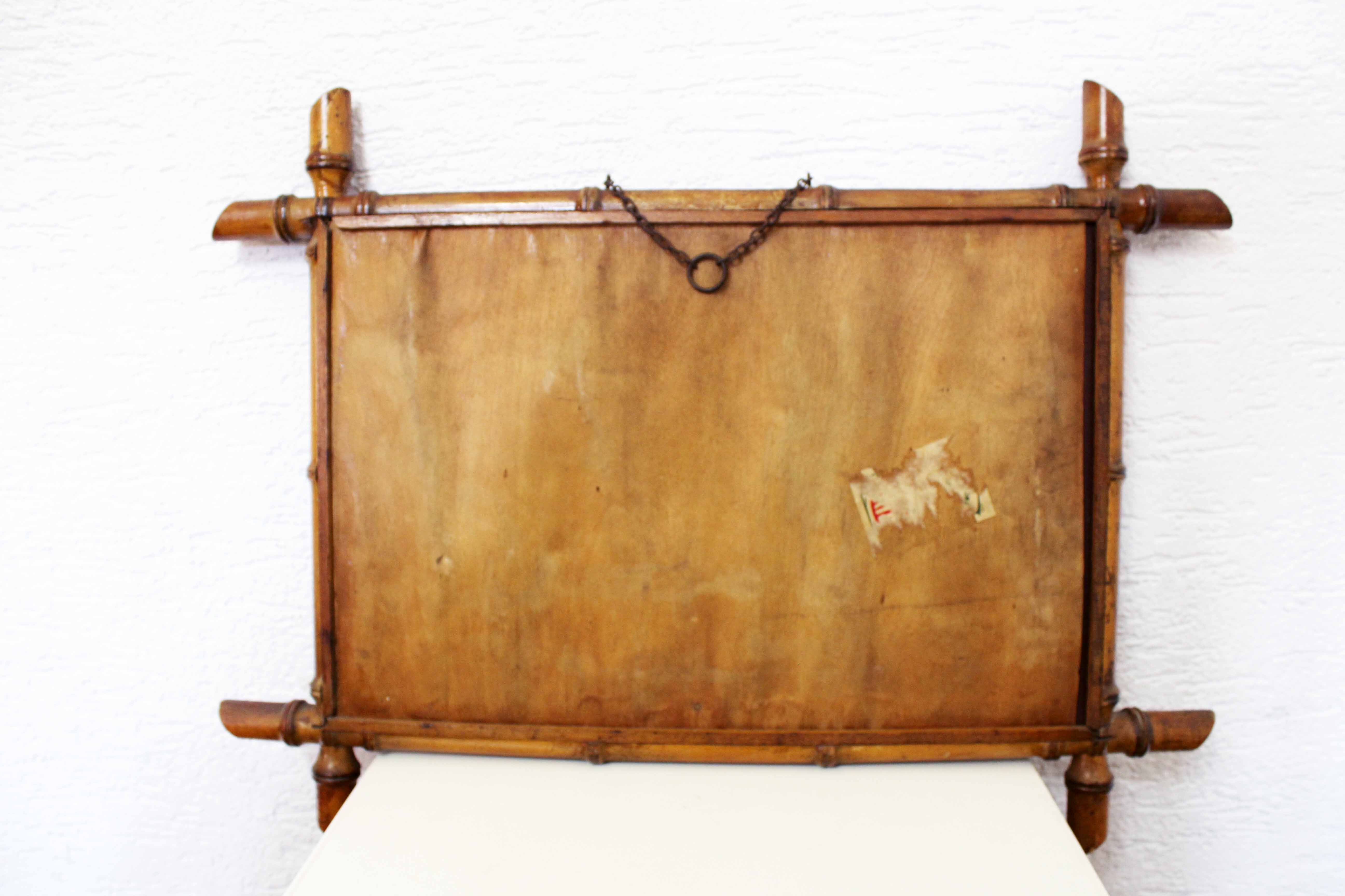 Vintage "bamboo" mirror