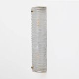 Pair of Barovier & Toso Art Decò Brass and Textured Murano Glass Sconces