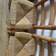 Pine and straw chairs