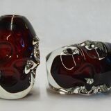 Pair of glass vases by Aseda, Sweden