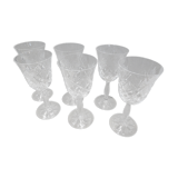 6 Paris crystal glasses