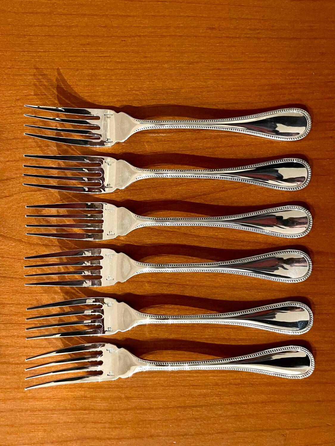 Christofle Perles 6 fish cutlery set: 12 pieces, excellent condition