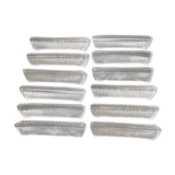 Set of twelve crystal knife holders 24% with vintage lead