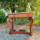 19th Century Empire Style Mahogany Console Table