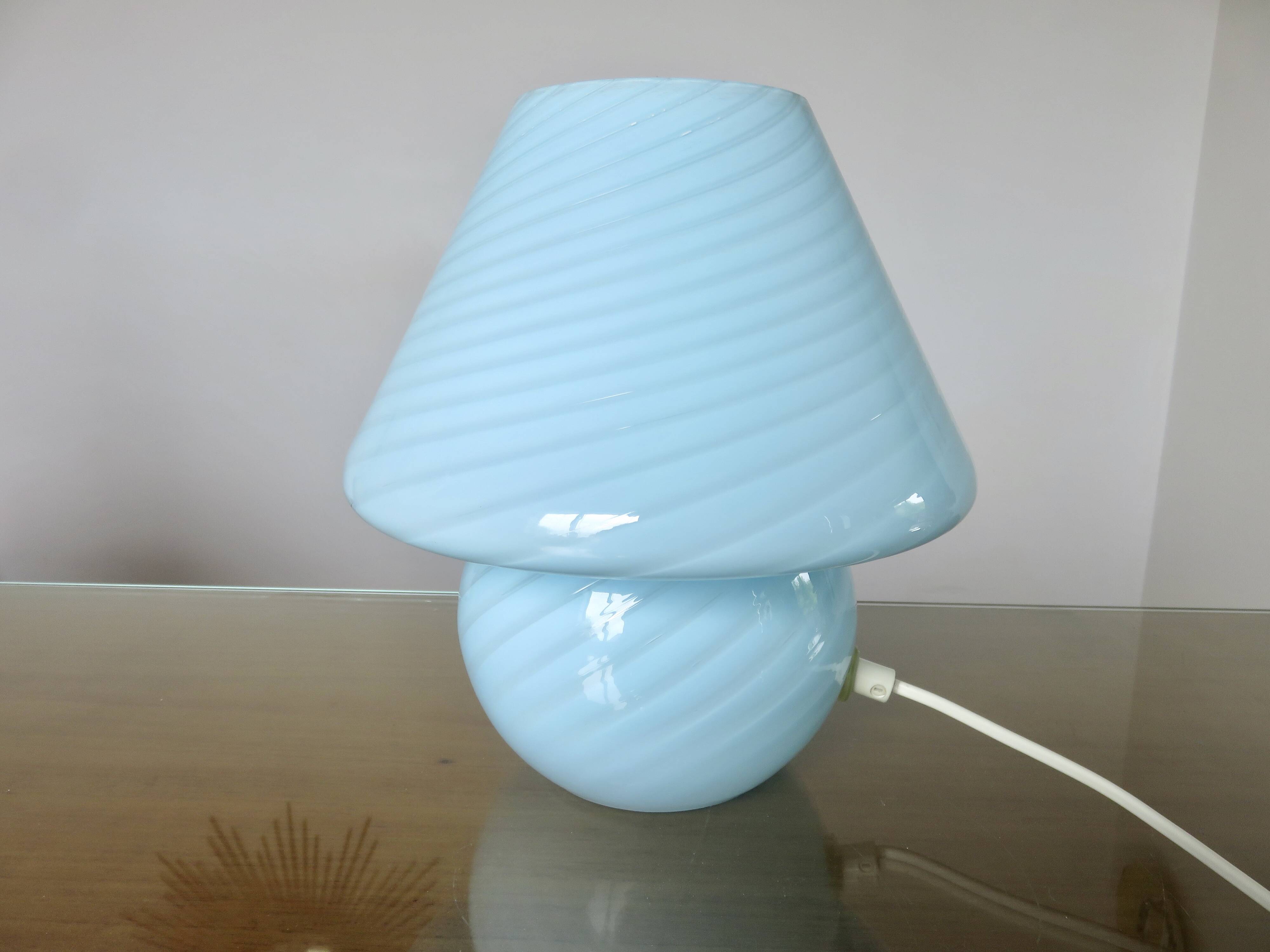 Authentic Murano Vetri mushroom lamp, 1970