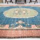 7x10 Blue & Green Handmade Turkish Vintage Rug, 211x320 Cm SK4996
