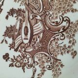 Louis XV model plate with chocolate decoration Clairefontaine Sanejouand & Graves