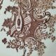 Louis XV model plate with chocolate decoration Clairefontaine Sanejouand & Graves