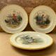 Set of 3 Old Ceramic Plates Decor H. ARNDT Rooster Hen & Duck #B188