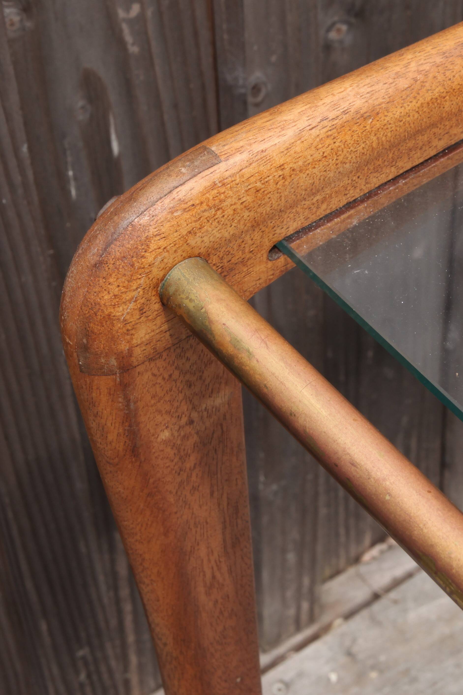 Scandinavian teak serving cart