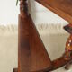 Extended beech library staircase
