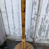 1960s rattan and wicker parrot coat rack entrance hallway