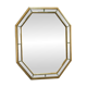 Large octagonal bevelled mirror by De Knudt, Belgium, 1980s