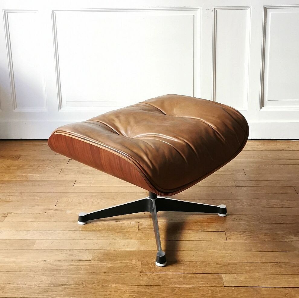 Rosewood lounge chair ensemble, Charles and Ray Eames, 1970