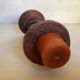 Twisted wooden candlestick