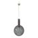 Vintage bubble glass ball pendant light