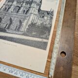 Printed in 1906, Notre-Dame Cathedral, Paris.