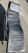 Chrome and leather chaise longue/rocking chair