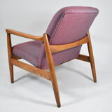 Original restored armchair GFM-64, designer E.Homa, 1960s, Teak
