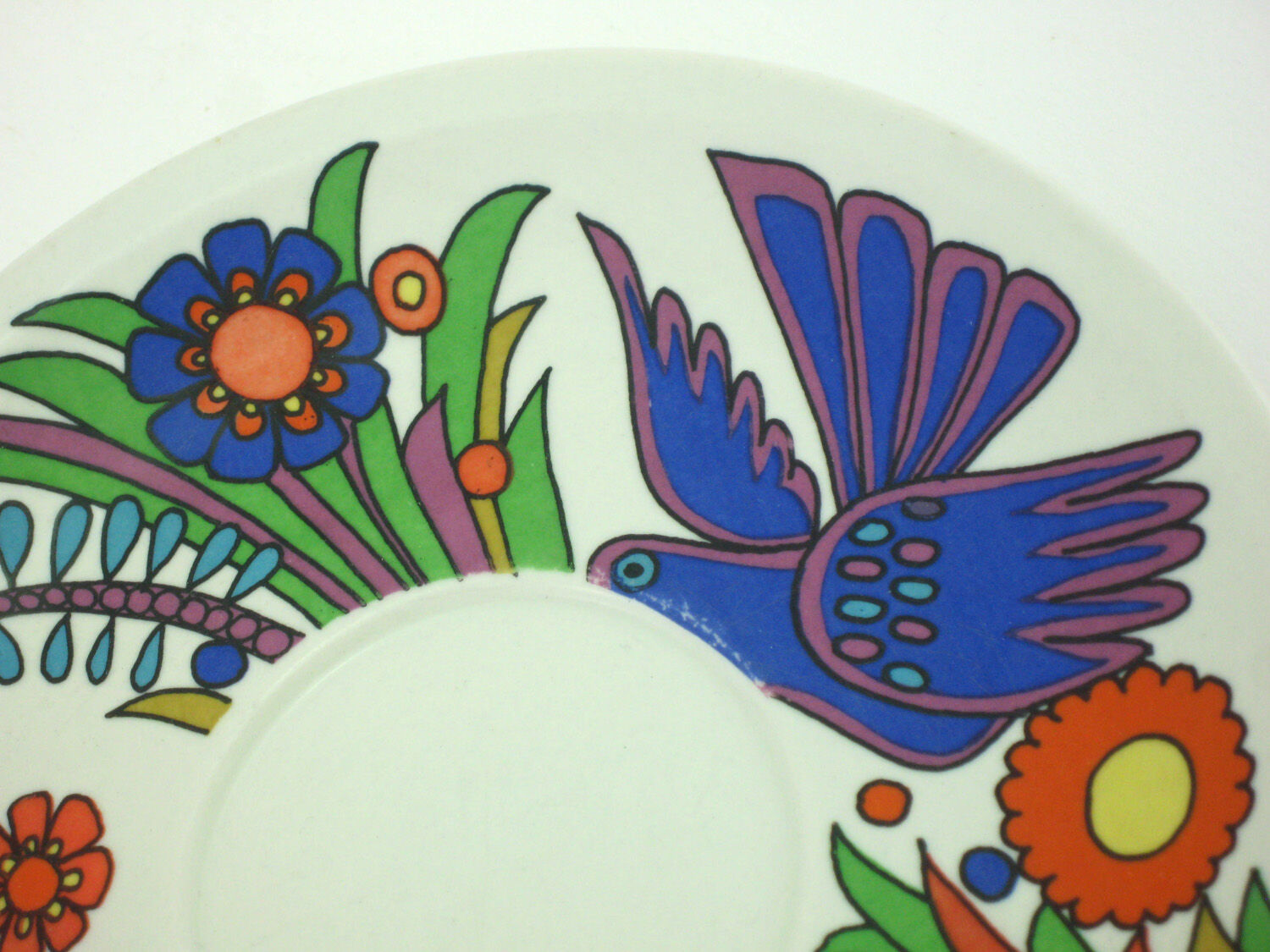 Porcelain cut plate - Acapulco Villeroy - Boch -made in Luxembourg - vintage 60s