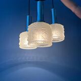 Vintage Frosted Glass Cascade Pendant Light