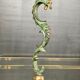 Empire style bronze candlestick with a candle holder