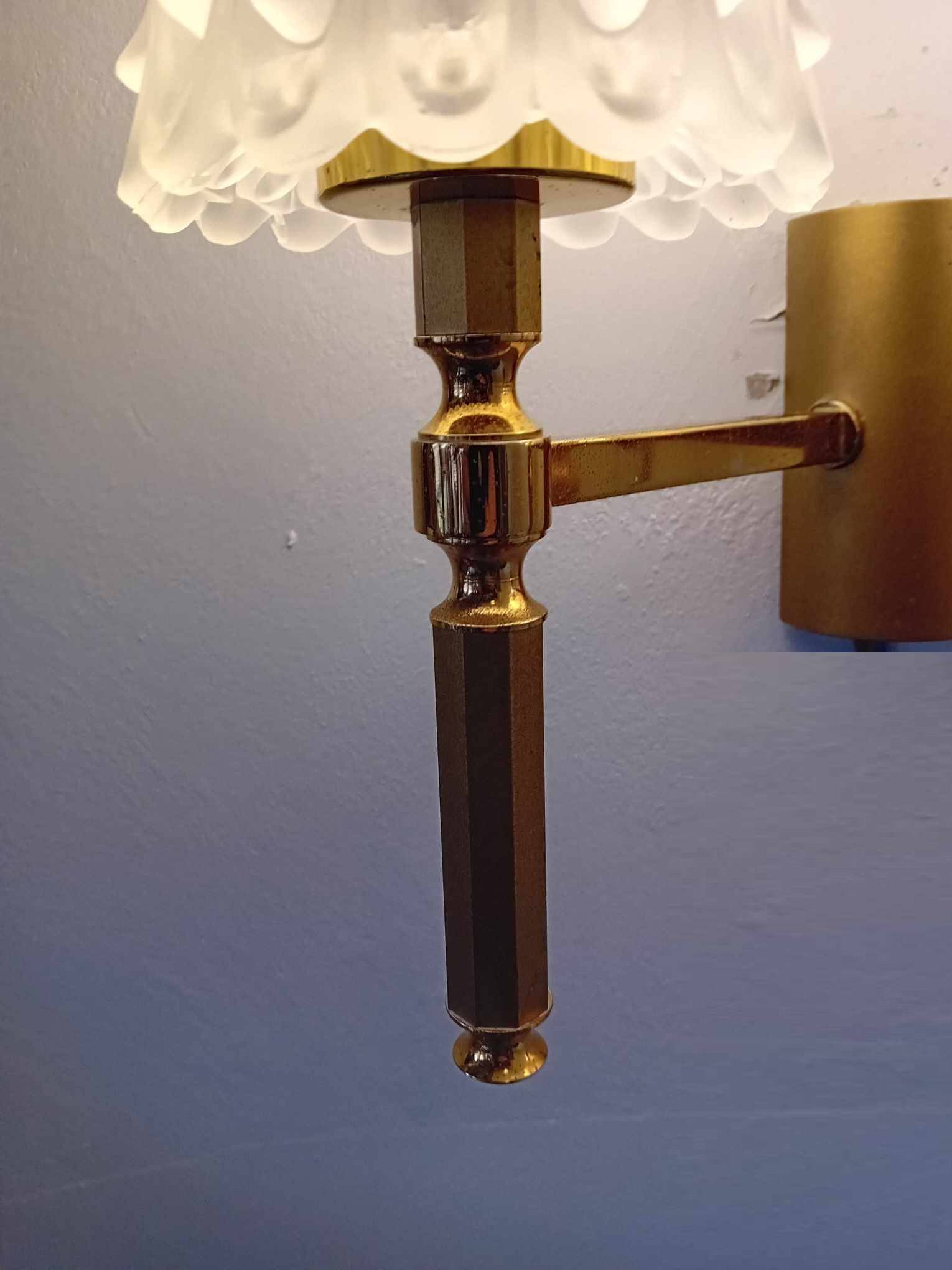 Pair of maison lunel paris france wall lights with 2 lights