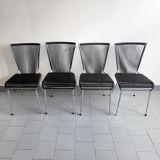 Set of 4 vintage scoubidou chairs 1960