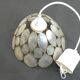 Vintage 1970s shell pendant lamp ceiling light lampshade