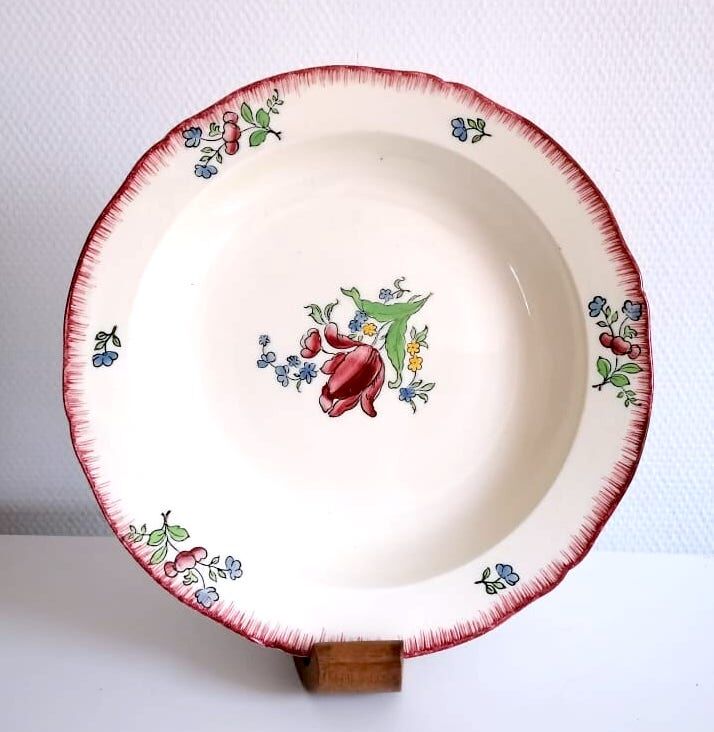 Gien earthen earthenware dish lorraine model