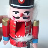 Wooden handmade nutcracker, vintage from the 1970s