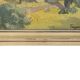 Landscape painting HST signed Feugerole, "Surroundings of Digne", 41x51cm
